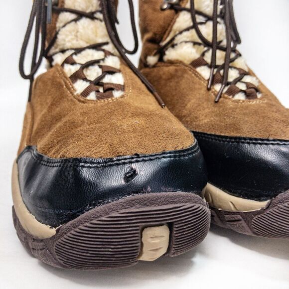 Itasca Faux Suede Winter Lace Up Boots Sz 10 - Picture 8 of 12